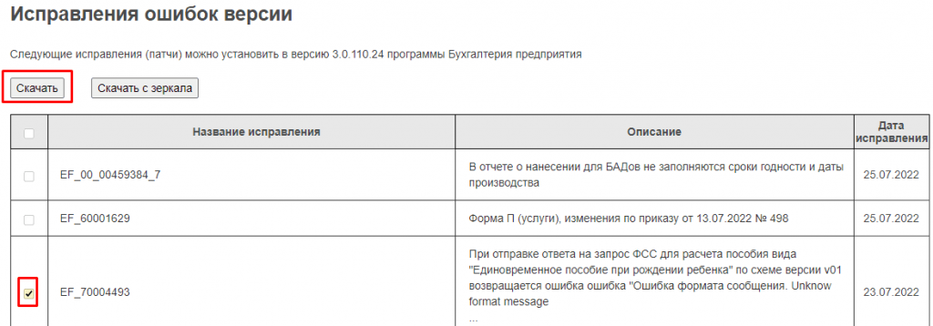 Скачать патч 1С Скачать патч 1С