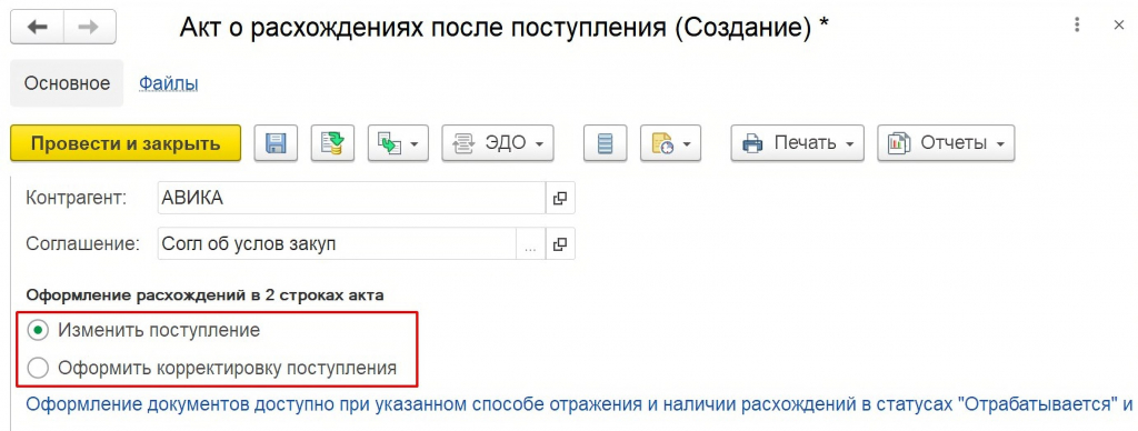 способ изменения расхождения
