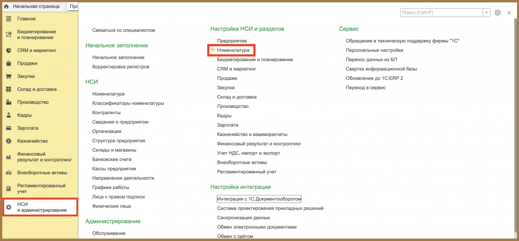 Номенклатура